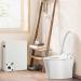 White Toilet Paper Storage Organizer & Dispenser - Holds 12 Rolls - Buy Online on GoSupps.com