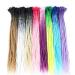 DSoar 24-Inch Ombre Dreadlocks Extensions - Handmade Synthetic Crochet Hair for Women & Men - Black & Silver Gray Jamaica Reggae Locs - Buy Online on GoSupps.com