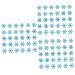 COHEALI 90 Pcs Snowflake Stickers Decals Snowflake Embroidered Patches Sewing Accessories Flash The Fabric
