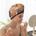 Hand Drawn Vintage Coffee Microfiber Hair Towel | Soft Super Absorbent Hair Wrap for Women | Quick Dry Coral Velvet Cap for Long Curly & Thick Hair - Buy Online on GoSupps.com