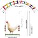 Buy Allazon 5-Piece Chicken Toys Set - Natural Wood Swing Vegetable Skewers & Xylophone - Perfect for Happy Chickens! - Buy Online on GoSupps.com