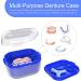Argomax Prosthesis Box - Dark Blue Denture Storage Cleaning & Soaking Case with Sieve | International Shipping - Buy Online on GoSupps.com