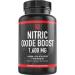 Nitric Oxide Booster Supplement, 1600mg Extra Strength L-Arginine, Citrulline Malate, and Alpha-Ketoglutarate for Muscle Growth, Vascularity & Energy - Double Dragon Organics (60 Count, 1 Bottle) 60 Count (1 Bottle)