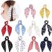 scicent Exercise Band 5 Pieces Bow Hair Band Dot Printed Hair Scrunchie Chiffon Ribbon Bow Ponytail Polka Dot Hair Scarves Fashion Sweet Hair Ties Use for Women Girls - 24006 - Buy Online on GoSupps.com