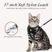 BLUWTE Escape Proof Cat Harness and Leash Set - Breathable Adjustable Mesh Vest for Puppy, Cat, and Rabbit XS Black-White - Buy Online on GoSupps.com
