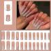 Buy Justotry 24pcs White Butterfly Coffin Nails - Rhinestone Press-On Ballerina Artificial Fingernails for Women - Buy Online on GoSupps.com