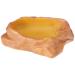 Exo Terra Water Dish water bowl water bowl in rock decor for terrariums medium 1 piece (1 pack) Single