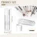 200 Clear Lip Balm Containers | 0.186 Oz/5.5 ml | Lightweight Lip Gloss Tubes with White Caps | Bulk DIY Lipstick Tubes - Buy Online on GoSupps.com