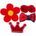 minkissy 4 Sets Girls Hair Clip Flower Hair Pin Toddler Alligator Clips Snap Hair Clip Cute Hair Clip Bow Hair Tiara Princess Hair Clips Girls Suit Kids Hair Clip Miss Bangs Fabric Crown - Buy Online on GoSupps.com