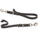 Fat leather short lead leash short leash (35 cm x 10 mm chrome-plated black) 35 cm x 10 mm chrome-plated black