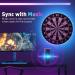 Dartboard LED Strip Lights - RGBIC, Bluetooth APP Control, Music Sync, DIY Cuttable, USB Powered - for 13-18 inch Dart Boards - Buy Online on GoSupps.com
