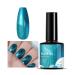Pearl Gel Metal Nail Polish Blue Shell Thread Glitter Holographic Soak Off UV LED Varnish Shimmering Metallic Shining Sparkling Long Lasting DIY Art Manicure at Home Gift for Women & Girls