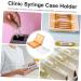 Clinic Syringe Case Holder 2pcs Box Syringe Plastic Storage Box Plastic Stand Injection Carrying Case Storage Box Injection Box Injector Storage Box Injectors Storage Box Supplies Assorted Color 7.2X7.2X1.5cm - Buy Online on GoSupps.com