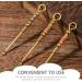 ARTIBETTER Tiny Measuring Spoons 3 Pcs Set - Retro Copper Earwax Remover & Cleaner Kit for Adults - Portable Golden Ear Wax Picker Miniature Tools - Buy Online on GoSupps.com