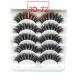 Holangela 5 Pairs Self-Adhesive Reusable False Eyelashes - Thick Natural Look for Effortless Makeup - Faux Lashes in One Size (B Unit) - Buy Online on GoSupps.com