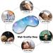 Christmas Shining Snowflake Sleep Mask - Adjustable Eye Cover for Sleeping & Travel - Buy Online on GoSupps.com