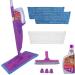 Rejuvenate Click N Clean Multi-Surface Spray Mop Kit, Complete Bundle with Grout Brush, Reusable Microfiber Pads and All Floors Cleaner