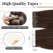 Elailite Tape Extensions - Invisible Real Human Hair - 20pcs 60cm #04 Mittel Braun - Premium Quality Hair Extensions for Seamless Volume - Buy Online on GoSupps.com