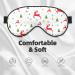 SSIMOO Christmas Holiday Print Ultra-Soft Eye Mask | Light-Blocking for Optimal Comfort & Restful Sleep - International Shipping Available - Buy Online on GoSupps.com