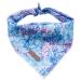 Lionet Paws Dog Bandana Headscarves Dog Scarf Triangle Scarf for Small Medium and Large Dogs S Hydrangea