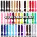 Jumbo Braids Colorful Kanekalon Hair Extensions for DIY Crochet Box Braids - Ombre 2 Tone Black-Silver Gray | 3 Pieces 100g Each 61cm - Buy Online on GoSupps.com