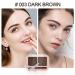 Buy Waterproof Eyebrow Powder - 2 Shades Palette with Brush | Long-Lasting Eyebrow Filler #003 Dark Brown - International Shipping Available - Buy Online on GoSupps.com