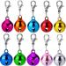 Molain 10 Pcs Colorful Cat/Dog Collar Bells - Pet Collar Charms with Clasps for Festival Party DIY Crafts - Buy Online on GoSupps.com