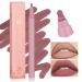 YOUNG VISION Gourd-Shaped Precision Liquid Lipstick & Lipliner - Nude Matte Perfection