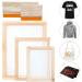 Colovis Screen Printing Frame and Squeegee Kit - 3 Wooden Frames with Mesh + 2 Squeegees - Buy Online on GoSupps.com
