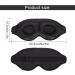 Sleep Eye Mask - 100% Blackout 3D Contoured Cup for Men & Women | Soft Comfort Blindfold for Travel Yoga & Naps - Buy Online on GoSupps.com