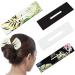 4 Pieces Deft Bun Maker for Hair French Twist Hair Bun Maker for Women Cloth Headband Lazy Hair Curler Bun Maker Hair Accessories for Women (Stylish Pattern)