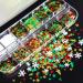 Gzmayuen 12 Grids Christmas Nail Art Glitter - Holographic Snowflake 3D Mixed Nail Flakes for Winter Designs - International Shipping - Buy Online on GoSupps.com