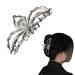 Claw Hair Clips for Women Girls  Golden Silver Spider Hair Claw Clips for Women Girls Metal Hair Clips Hair Claw Clip Nonslip Claws Clip for Thin Hair Claws Strong Hold Hair Jaw Clips (Silver)