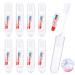 Travel toothbrush set 8 pieces mini travel toothbrush foldable travel toothbrush with toothpaste travel toothbrush for children adults for traveling on the go