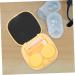 Homsfou Exquisite Contact Lens Holder Case with Makeup Mirror | 7.00x6.80x2.50cm - Ideal for Cosmetic Lenses Sorted Colors & Perfect Travel Accessory - Buy Online on GoSupps.com