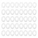 Enenes Glass Cabochons Clear Cabochons for DIY Craft Photo Charms Cameo Pendants Rings Necklace and Jewelry Making (18x25MM 100PCS  Oval Cabochons) Oval Cabochons 18x25MM 100PCS