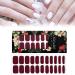 laxreheye 22 Pcs Red Gel Nail Polish Wraps Waterproof Durable Nail Polish Wraps for Halloween Autumn Pedicure - Buy Online on GoSupps.com