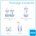 MAM Newborn Bottle Set with Soother & Clip - Blue | 0-2 Months Baby Gift - Buy Online on GoSupps.com