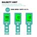 Digital Salinity Tester for Salt Water - Aquarium Salinity Meter | IP67 Waterproof | 0-200 PPT Large Range Multi-Parameter Tester for Seawater, Fish Tank, Hydroponics - Buy Online on GoSupps.com