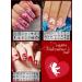Kalolary 9Pcs Valentine's Day Nail Art Stamping Plates Set - Flower, Unicorn, High Heel, Heart Images | Includes Stamper, Scraper, Storage Bag | Manicure Stencils Tools - Buy Online on GoSupps.com