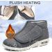 Warm Wool Orthopedic Walking Shoes for Wide Feet - Grey - Men 6/Women 7 - Buy Online on GoSupps.com
