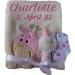 Wuff-Dogsworld Personalized Baby Blanket | Custom Name Embroidery & Gift Set - Baby Rattle or Socks for Baptism & Birth (Boy/Girl) - Buy Online on GoSupps.com
