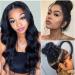 Umeiw 360 Lace Front Wigs Human Hair Wigs for Black Women Body Wave 360 Full Lace Frontal Wigs Human Hair Pre Plucked Natural Hairline Lace Front Wig (18 Inch) 18 Inch 360 lace wig