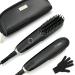 Hair Straightening Brush with Dual Voltage Flat Iron Hot Comb and Travel Pouch