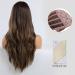 Buy Haircube 24 Inch Brown Long Curly Wig - Natural Look Synthetic Wig for Women - Middle Parting Style - Buy Online on GoSupps.com