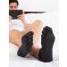 RELAXSAN 650CS Diabetic No Show Socks - Unisex Five Fingers Low Cut Socks for Sensitive Feet - Cotton and Silver Blend - Black - Buy Online on GoSupps.com