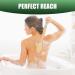 43cm Long Wood Double-sided Back Scrubber with Soft and Stiff Bristles - Buy Online on GoSupps.com
