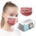 HARD 50 pieces Disposable Face Masks | Made in Germany | Type IIR & CE certified | Breathable Triple Layer - Filtration 99 78% | Elastic Earloops | Mouth Cover - SMALL SIZE - Red 50 pieces small size (14 5 cm x 9 5 cm) Red