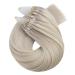 Moresoo Real Hair Extensions - 45cm Blonde Microring #60A - 50 Strands Cold Fusion Loop Extensions - Buy Online on GoSupps.com