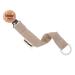 Timfanie pacifier holder | NATURE | taupe | fabric ribbon/chain with engraving & adapter